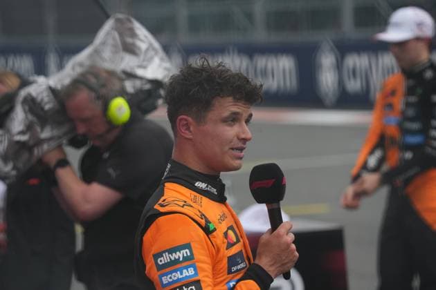 03 05 2025, Miami International Autodrome, Miami, Formula 1 Crypto com Miami Grand Prix 2025 ,in the picture winner Lando Norris GBR , McLaren F1 Team Photo by Hasan Bratic DeFodi Images