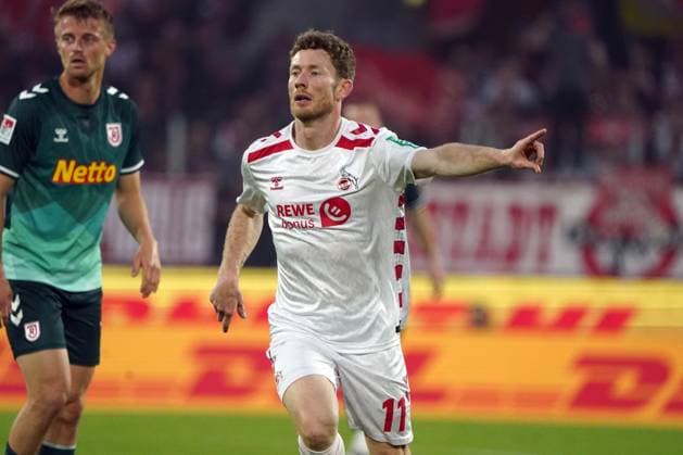 Football, 2 BL Season 2024 2025, 1 FC Köln SSV Jahn Regensburg 03 05 2025, Rheinenergie Köln Florian Kainz FC Köln, Action, Single image