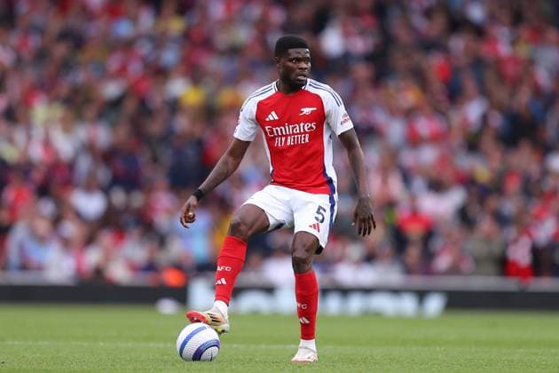 3rd May 2025; Emirates Stadium, London, England; Premier League Football, Arsenal versus Bournemouth; Thomas Partey of Arsenal  ActionPlus12781768 KatiexChan