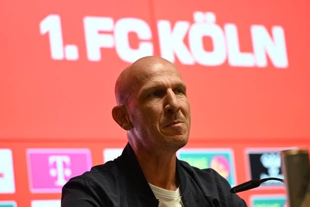 Trainer Gerhard Struber 1 FC Koeln looks on during the 2 Bundesliga match between 1 FC Köln and Jahn Regensburg at RheinEnergieStadion on May 03, 2025 in Cologne, Germany Photo by Ralf Treese DeFodi Images Trainer Gerhard Struber 1 FC Koeln looks on during the 2 Bundesliga match between 1 FC Köln and Jahn Regensburg at RheinEnergieStadion on May 3, 2025 in Cologne, Germany Photo by Ralf Treese DeFodi Images DFB DFL REGULATIONS PROHIBIT ANY USE OF PHOTOGRAPHS AS IMAGE SEQUENCES AND OR QUASI VIDEO Photo by Ralf Treese DeFodi Images