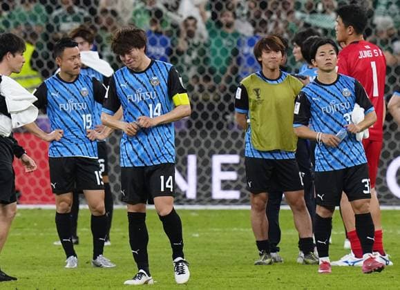 Football: AFC Champions League Elite Players of Japan s Kawasaki Frontale are pictured after losing to Saudi Arabia s Al-Ahli in the AFC Champions League Elite final in Jeddah, Saudi Arabia, on May 3, 2025.  A14AA0004516116P