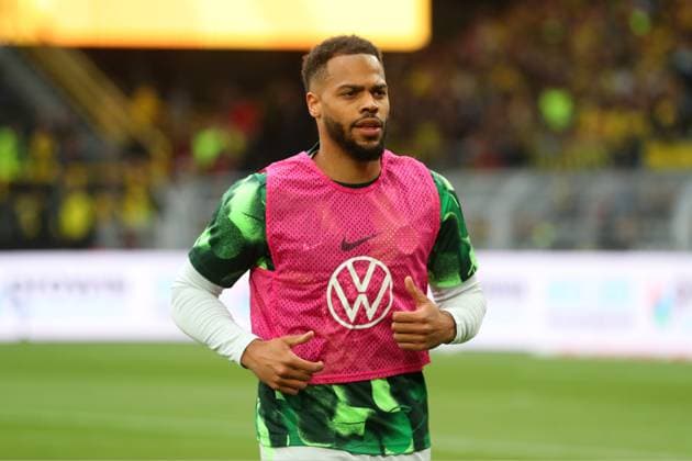 Dortmund vs VfL, 1 BL Dortmund, 03 05 2025, FOOTBALL Borussia Dortmund vs VfL Wolfsburg, 1 BL, Season 2024 25 Lukas Nmecha VfL Wolfsburg Dortmund