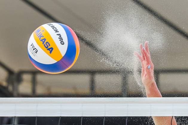 (250504) -- LAGUNA PROVINCE, May 4, 2025 -- Ieva Dumbauskaite of Lithuania competes during the women s semifinal match between Ieva Dumbauskaite Gerda Grudzinskaite of Lithuania and Ito Sakura Sawame Mayu of Japan at the Volleyball World Beach Pro Tour Futures in Laguna Province, the Philippines, May 4, 2025. ) (SP)PHILIPPINES-LAGUNA PROVINCE-VOLLEYBALL WORLD BEACH PRO TOUR FUTURES ROUELLExUMALI 
