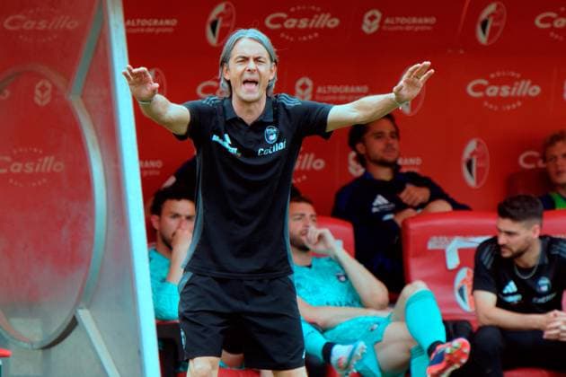 CALCIO - Serie B - SSC Bari vs AC Pisa coach Filippo Inzaghi of Pisa during SSC Bari vs AC Pisa, Italian soccer Serie B match in Bari, Italy, May 04 2025 Bari Italy  Copyright: xIPAxSport ABACAx