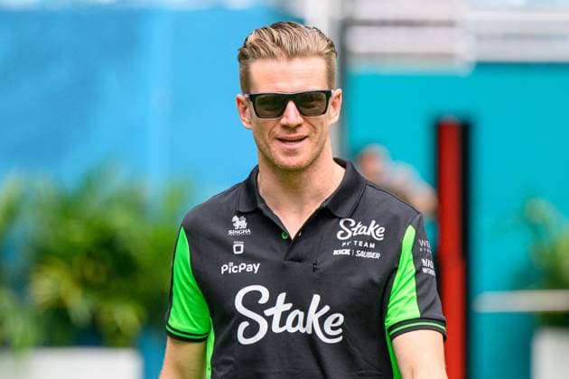 4th May 2025; Miami International Autodrome, Miami, Florida, USA; Formula 1 Crypto.com Miami Grand Prix 2025; Race Day; Stake F1 Team Kick Sauber driver Nico Hulkenberg of Germany walks in the Team Village.  ActionPlus12782390 DouglasxMurray