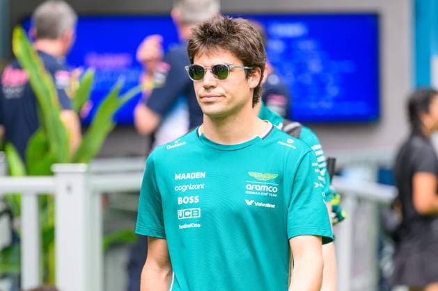 4th May 2025; Miami International Autodrome, Miami, Florida, USA; Formula 1 Crypto.com Miami Grand Prix 2025; Race Day; Aston Martin Aramco driver Lance Stroll of Canada walks in the Team Village.  ActionPlus12782392 DouglasxMurray