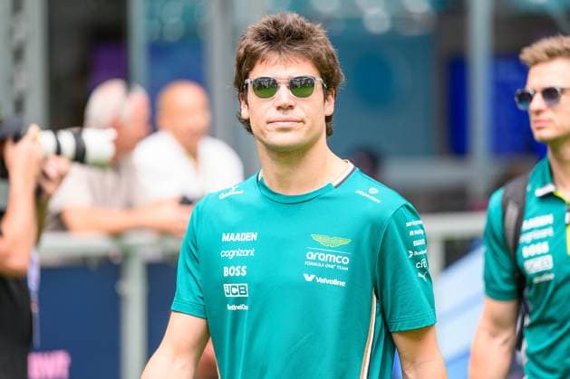 4th May 2025; Miami International Autodrome, Miami, Florida, USA; Formula 1 Crypto.com Miami Grand Prix 2025; Race Day; Aston Martin Aramco driver Lance Stroll of Canada walks in the Team Village.  ActionPlus12782393 DouglasxMurray