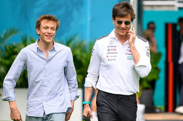 4th May 2025; Miami International Autodrome, Miami, Florida, USA; Formula 1 Crypto.com Miami Grand Prix 2025; Race Day; Mercedes team principal Toto Wolff walks in the Team Village.  ActionPlus12782397 DouglasxMurray
