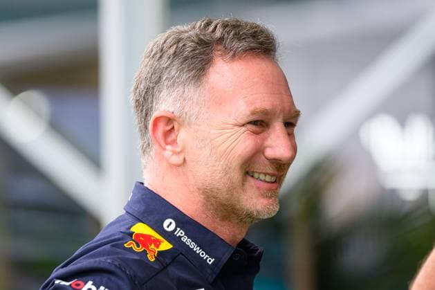 4th May 2025; Miami International Autodrome, Miami, Florida, USA; Formula 1 Crypto.com Miami Grand Prix 2025; Race Day; Red Bull Racing team principal Christian Horner smiles in the Team Village.  ActionPlus12782399 DouglasxMurray