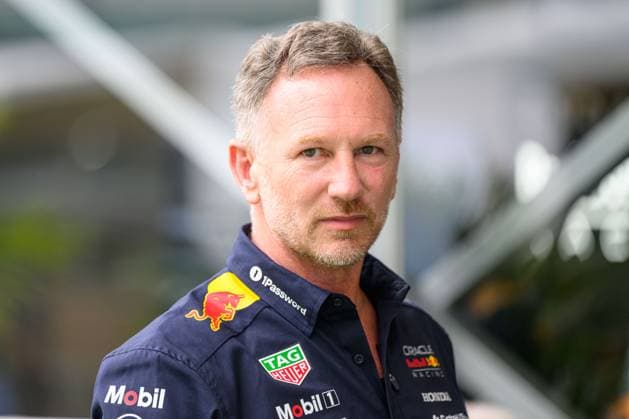4th May 2025; Miami International Autodrome, Miami, Florida, USA; Formula 1 Crypto.com Miami Grand Prix 2025; Race Day; Red Bull Racing team principal Christian Horner stands in the Team Village.  ActionPlus12782400 DouglasxMurray