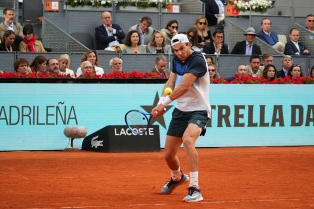 Tennis player Casperd Ruud vs Jack Draper during Final the Madrid 2025 Masters Series in Madrid on 05 MAY 2025. Cordon Press 