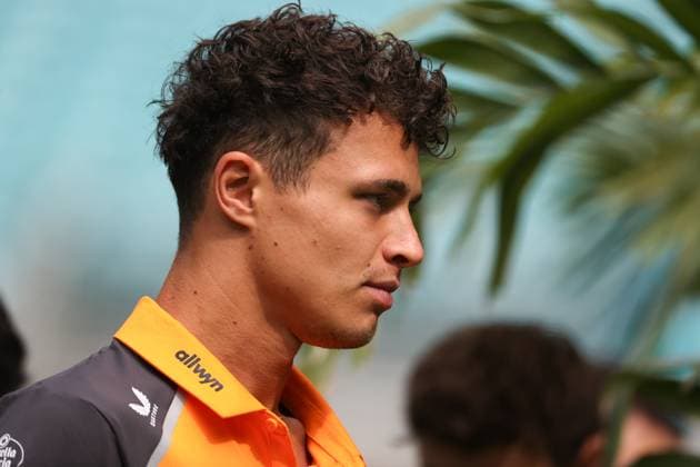 F1 Grand Prix Of Miami - Race Day Arrivals Lando Norris arrives at the Miami International Autodrome in Miami, Florida, for the Formula 1 Crypto.com Miami Grand Prix. Miami, Florida Florida United States  Copyright: xReginaldxMathalonex originalFilename:mathalone-notitle250504_nppL1.jpg
