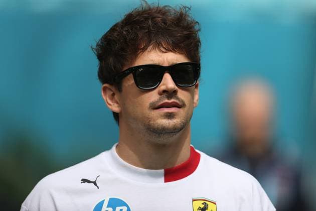 F1 Grand Prix Of Miami - Race Day Arrivals Charles Leclerc arrives at the Miami International Autodrome in Miami, Florida, for the Formula 1 Crypto.com Miami Grand Prix. Miami, Florida Florida United States  Copyright: xReginaldxMathalonex originalFilename:mathalone-notitle250504_npuVa.jpg