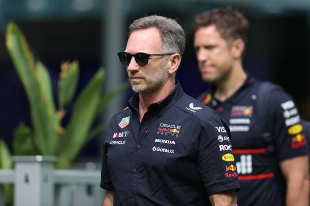F1 Grand Prix Of Miami - Race Day Arrivals Christian Horner arrives at the Miami International Autodrome in Miami, Florida, for the Formula 1 Crypto.com Miami Grand Prix. Miami, Florida Florida United States  Copyright: xReginaldxMathalonex originalFilename:mathalone-notitle250504_npx6C.jpg