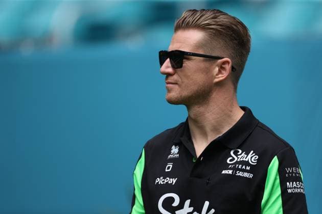 F1 Grand Prix Of Miami - Race Day Arrivals Niko Hulkenberg arrives at the Miami International Autodrome in Miami, Florida, for the Formula 1 Crypto.com Miami Grand Prix. Miami, Florida Florida United States  Copyright: xReginaldxMathalonex originalFilename:mathalone-notitle250504_nppwx.jpg