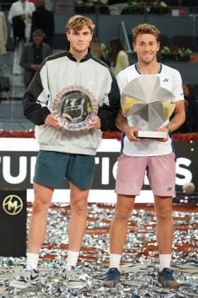 Sport Bilder des Tages Tennis player Casperd Ruud vs Jack Draper during Final the Madrid 2025 Masters Series in Madrid on 04 MAY 2025. Cordon Press 