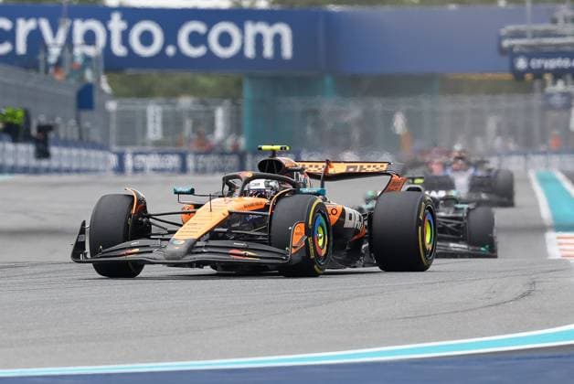 Lando Norris McLaren Formula 1 Team , Grand Prix of Miami, Motorsport, Men, Formula 1, Race, 04 05 2025 Miami Florida USA Copyright: xkolbert-press ChristianxKolbertx