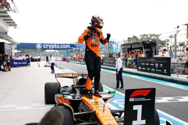 81 Oscar Piastri AUS, McLaren F1 Team , F1 Grand Prix of Miami at Miami International Autodrome on May 4, 2025 in Miami Gardens, United States of America Photo by HOCH ZWEI Miami Gardens United States of America