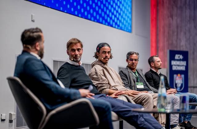 Juergen Klopp Red Bull Global Head of Soccer , Yussuf Poulsen, David Wagner and Marcel Schaefer Managing Director Sports Director Manager 2 Day Red Bull Wings Cup April 23, 2025 Red Bull Arena, Leipzig Red Bull Wings Cup