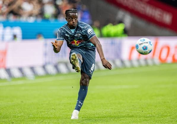 Leipzigs Amadou Haidara Soccer 1 Bundesliga, Matchday 31 Eintracht Frankfurt RB Leipzig 26 April 2025 Frankfurt, Deutsche Bank Park Eintracht Frankfurt RB Leipzig 4 0