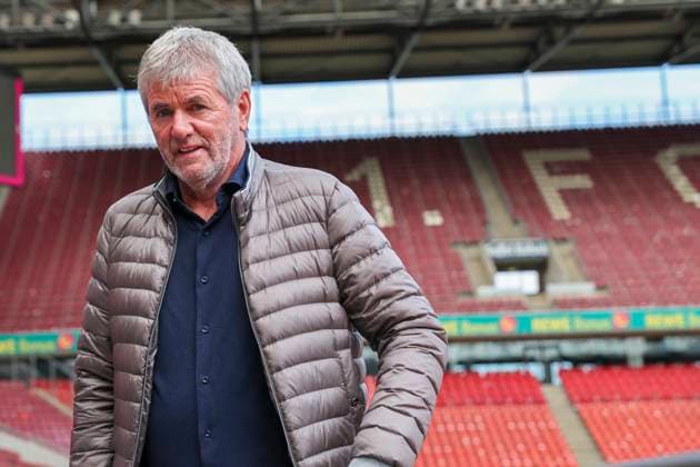 GER, 2 FBL, PK 1 FC Koeln, short-term coach presentation 05 05 2025, Rheinenergie Stadion, Koeln, GER, 2 FBL, PK 1 FC Koeln, short-term coach presentation , in the picture after short-term dismissal of coach Gerhard Struber and managing director Keller Friedhelm Funkel is again appointed as coach for the last two games of the season nordphotoxGmbHx xMeuter nph00351