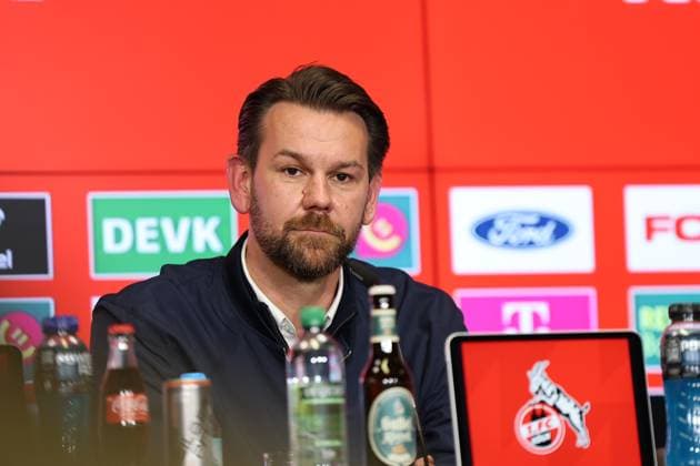 GER, 2 FBL, PK 1 FC Koeln, short-term coach presentation 05 05 2025, Rheinenergie Stadion, Koeln, GER, 2 FBL, PK 1 FC Koeln, short-term coach presentation , in the picture Thomas Kessler temporary managing director 1 FC Koeln , nordphotoxGmbHx xMeuter nph00351