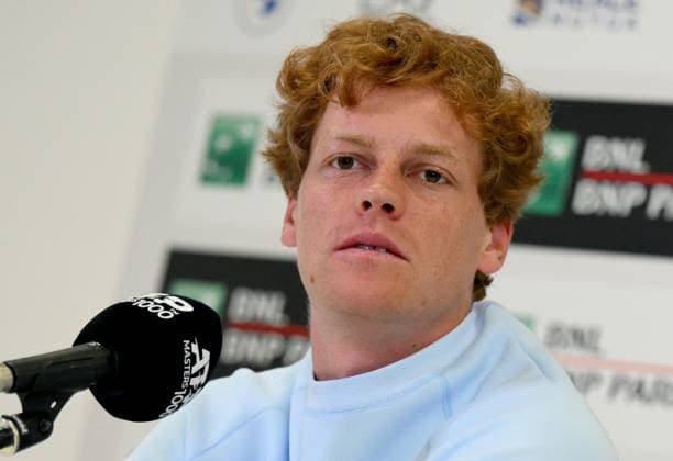 May 5, 2025, Rome: Jannik Sinner of Italy attends a press conference, PK, Pressekonferenz at the Italian Open tennis tournament in Rome, Italy, 05 May 2025. ANSA ETTORE FERRARI Conferenza Stampa Jannik Sinner  - ZUMAa110 20250505_zaf_a110_006 Copyright: xEttorexFerrarix