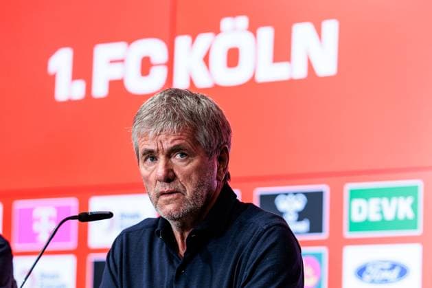 1 FC Köln press conference presentation Friedhelm Funkel 05 05 2025 Friedhelm Funkel head coach, trainer 1 FC Köln press conference 1 FC Köln presentation Friedhelm Funkel as new head coach Geissbockheim, 05 05 2025 Copyright: xBEAUTIFULxSPORTS Wunderlx