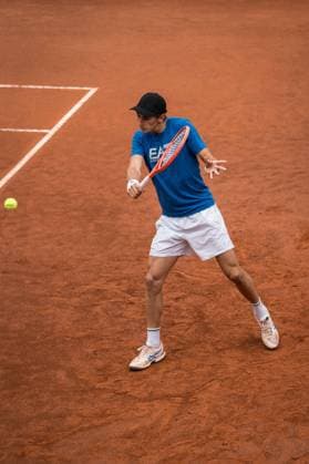 TENNIS : Open de Rome - 05 05 2025 May 5th, 2025 - Matteo Arnaldi from Italy during a practice session in Rome with Arthur Fils from France -  Copyright: xTristanxLapierrex