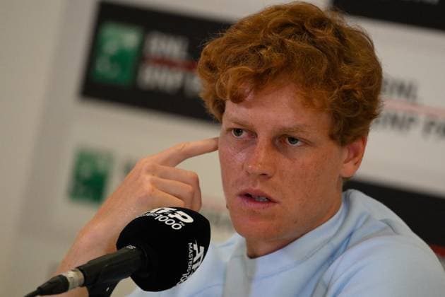 TENNIS - Internazionali di Tennis - Internazionali BNL d Italia Jannik Sinner s press conference, PK, Pressekonferenz of the ATP, Tennis Herren Master 1000 Internazionali BNL d Italia tournament at Foro Italico on May 5, 2025. ( Photo by Fabrizio Corradetti LiveMedia ) Rome Italy  Copyright: xIPAxSport ABACAx