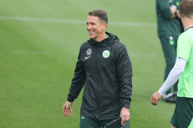 VfL Training Wolfsburg, 05 05 2025, FOOTBALL VfL Wolfsburg, Training, 1 Bundesliga, Season 2024 25 Interim coach Daniel Bauer VfL Wolfsburg Wolfsburg
