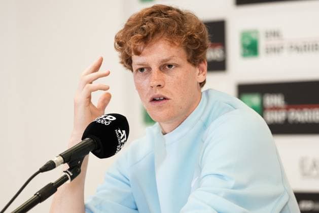Jannik Sinner of Italy during a press conference, PK, Pressekonferenz at the Internazionali BNL d Italia 2025 tennis tournament at Foro Italico in Rome, Italy on 5 5, 2024. Jannik Sinner s disqualification ended yesterday, 4 May. The Italian tennis player served his three-month court ban imposed by the World Anti Doping Agency (Wada) for his partial responsibility for his staff s negligent behaviour in the use of Clostebol a healing ointment used by his masseur. AntoniettaxBaldassarre