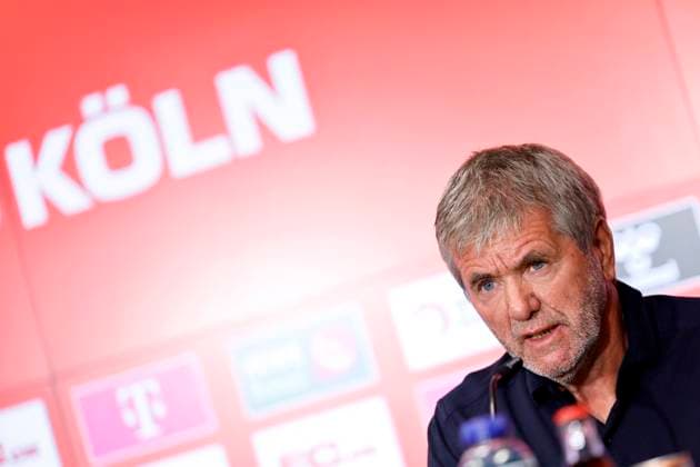 Soccer coach Friedhelm Funkel at the press conference for his presentation as the new coach of 1 FC Köln at the RheinEnergieStadion Cologne, 05 05 2025 DFL DFB REGULATIONS PROHIBIT ANY USE OF PHOTOGRAPHS as IMAGE SEQUENCES and or QUASI VIDEO NRW Germany Copyright: xChristophxHardtx