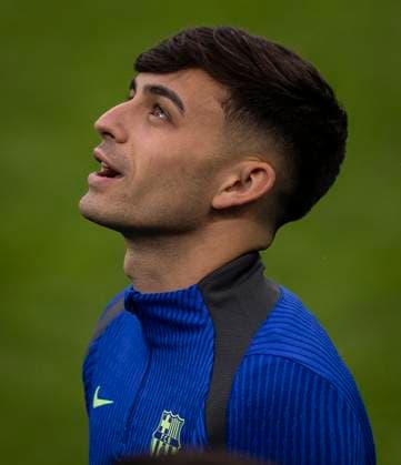 Barcelona training session Pedri in action during the training session at the San Siro stadium, in Milan, today May 5, 2025. Copyright: xx 0L3A7082