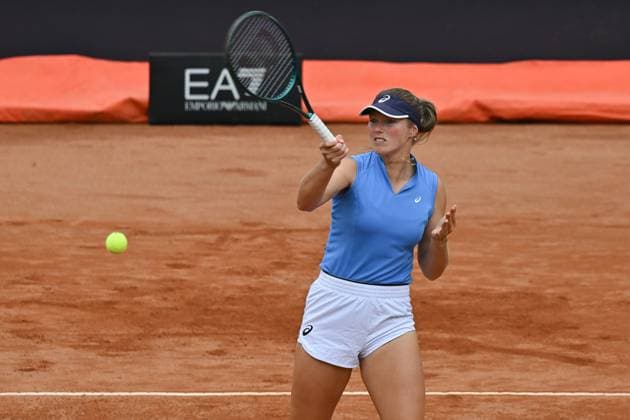 5th May 2025; Foro Italico, Rome, Italy: ATP, Tennis Herren 1000 Masters Rome, Qualifying Day 1; Olivia Gadecki of Australia in action during the qualification match at the Internazionali BNL d Italia 2025 tennis tournament .  ActionPlus12783028 AllShotLive