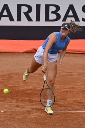 5th May 2025; Foro Italico, Rome, Italy: ATP, Tennis Herren 1000 Masters Rome, Qualifying Day 1; Olivia Gadecki of Australia in action during the qualification match at the Internazionali BNL d Italia 2025 tennis tournament .  ActionPlus12783029 AllShotLive