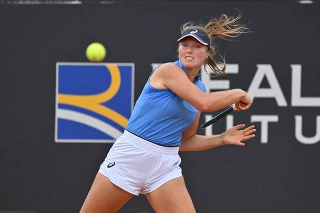 5th May 2025; Foro Italico, Rome, Italy: ATP, Tennis Herren 1000 Masters Rome, Qualifying Day 1; Olivia Gadecki of Australia in action during the qualification match at the Internazionali BNL d Italia 2025 tennis tournament .  ActionPlus12783041 AllShotLive