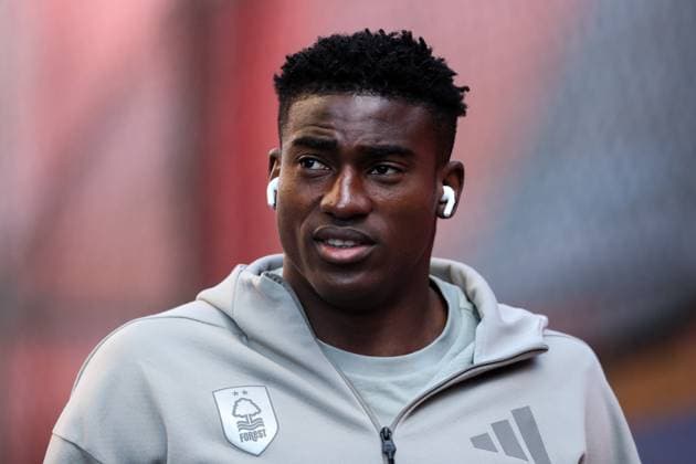 Premier League Crystal Palace v Nottingham Forest Taiwo Awoniyi of Nottingham Forest arrives ahead of the Premier League match Crystal Palace vs Nottingham Forest at Selhurst Park, London, United Kingdom, 5th May 2025 (Photo by Izzy Poles News Images) London Selhurst Park Greater London United Kingdom Copyright: xIzzyxPoles NewsxImagesx
