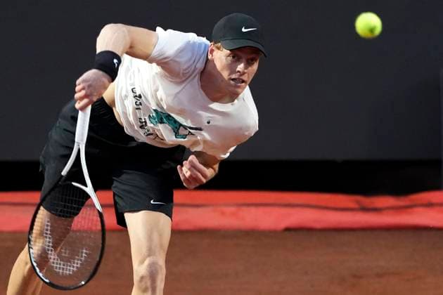 Tennis, ATP tournament in Rome, training with Jannik Sinner