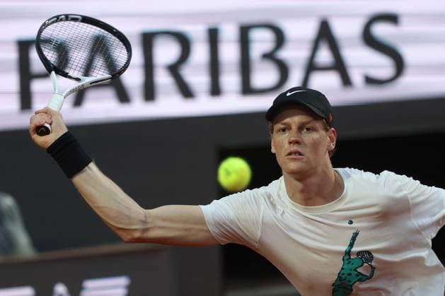 Tennis, Jannik Sinner first training session Rome italy 05.05.2025: First training session for Jannik Sinner, back after disqualification, at the 2025 Rome International Tennis Championships. Rome foro italico italy italy Copyright: xmarcoxiacobucci