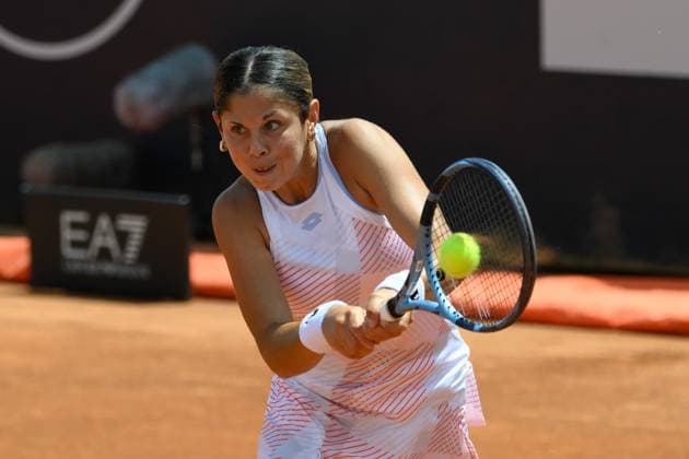 Giorgia Pedone (ITA) during the 1th round against Lulu Sun (NZL) of the WTA, Tennis Damen Master 1000 Internazionali BNL d Italia tournament at Foro Italico on May 06, 2025 Fabrizio Corradetti LiveMedia  Copyright: xFabrizioxCorradetti IPAxSportx xipa-agency.netx xx IPA_57326331 IPA_Agency_IPA57326331