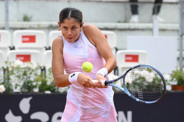 Giorgia Pedone (ITA) during the 1th round against Lulu Sun (NZL) of the WTA, Tennis Damen Master 1000 Internazionali BNL d Italia tournament at Foro Italico on May 06, 2025 Fabrizio Corradetti LiveMedia  Copyright: xFabrizioxCorradetti IPAxSportx xipa-agency.netx xx IPA_57326389 IPA_Agency_IPA57326389