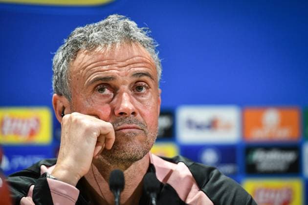 PSG presser before facing Arsenal - FA Paris Saint-Germain’s head coach Luis Enrique speaks during a press conference, PK, Pressekonferenz at the PSG Campus on May 6, 2025, before the UEFA Champions League football match between Paris Saint-Germain and Arsenal FC at the Parc des Princes Stadium in Paris on May 7, 2025. Photo by Firas Abdullah ABACAPRESS.COM Paris Ile-de-France France  Copyright: xAbdullahxFiras ABACAx