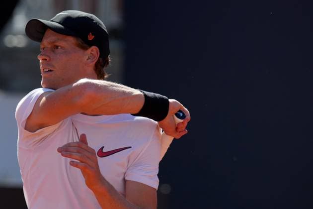 Jannik Sinner during the training session with Lorenzo Sonego Internazionali BNL d™Italia tournament at Foro Italico on May 06, 2025 (Alfredo Falcone LaPresse)  Copyright: xAlfredoxFalcone LaPressex
