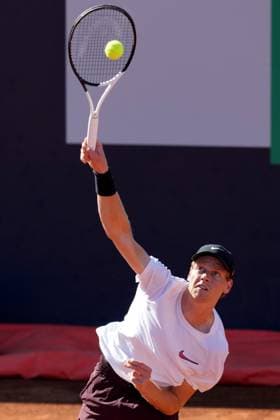 Jannik Sinner during the training session with Lorenzo Sonego Internazionali BNL d™Italia tournament at Foro Italico on May 06, 2025 (Alfredo Falcone LaPresse)  Copyright: xAlfredoxFalcone LaPressex