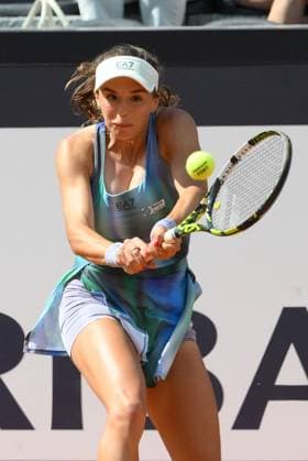 TENNIS - Internazionali di Tennis - Internazionali BNL d Italia Lucia Bronzetti (ITA) during the 4th round against Anastasija Sevastova (LAT) of the WTA, Tennis Damen Master 1000 Internazionali BNL d Italia tournament at Foro Italico on May 06, 2025 Fabrizio Corradetti LiveMedia Rome Italy  Copyright: xIPAxSport ABACAx