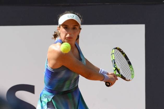 TENNIS - Internazionali di Tennis - Internazionali BNL d Italia Lucia Bronzetti (ITA) during the 4th round against Anastasija Sevastova (LAT) of the WTA, Tennis Damen Master 1000 Internazionali BNL d Italia tournament at Foro Italico on May 06, 2025 Fabrizio Corradetti LiveMedia Rome Italy  Copyright: xIPAxSport ABACAx