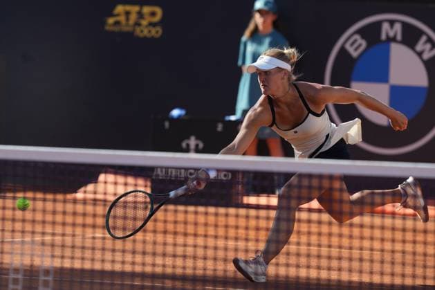 Peyton stearns (USA) vs Nuria Brancaccio (ITA) of the WTA, Tennis Damen Master 1000 Internazionali BNL d™Italia tournament at Foro Italico on May 06, 2025 (Alfredo Falcone LaPresse)  Copyright: xAlfredoxFalcone LaPressex