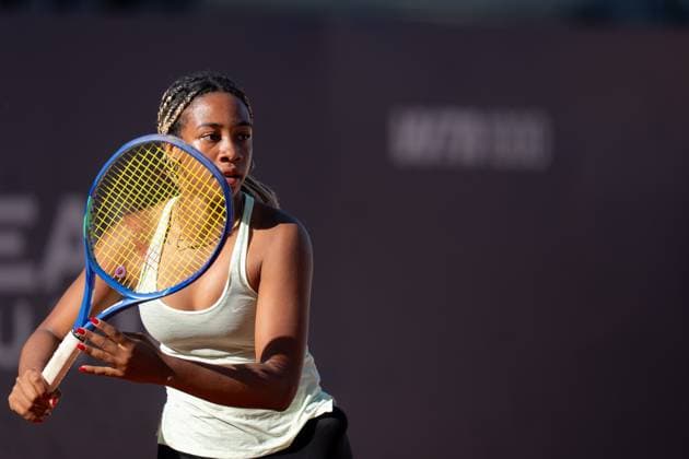 Internazionali BNL D Italia 2025 - Day Two Tyra Caterina Grant of Italy training session during the Internazionali BNL d™Italia day two at Foro Italico on May 06, 2025 in Rome, Italy. Rome Foro Italico Lazio Italy Copyright: xGiuseppexMaffiax IBI_Day2_060525_BRU7304