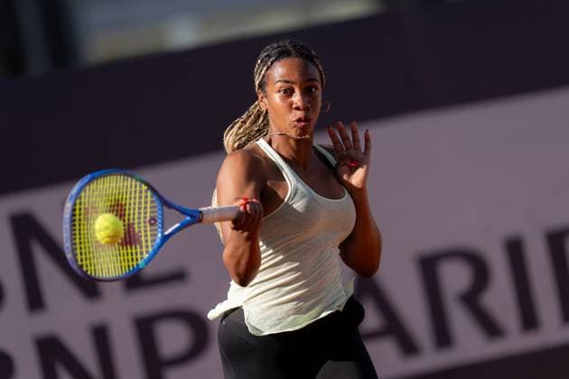 Internazionali BNL D Italia 2025 - Day Two Tyra Caterina Grant of Italy training session during the Internazionali BNL d™Italia day two at Foro Italico on May 06, 2025 in Rome, Italy. Rome Foro Italico Lazio Italy Copyright: xGiuseppexMaffiax IBI_Day2_060525_BRU7693